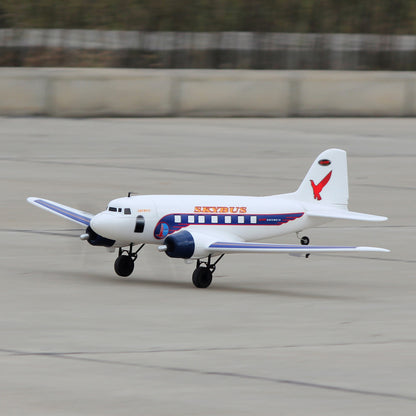 Dynam DC-3 Skybus White RC Warbird 1.5m Wingspan