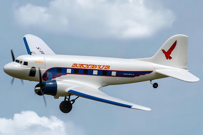 Dynam DC-3 Skybus White RC Warbird 1.5m Wingspan