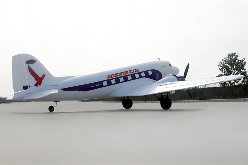 Dynam DC-3 Skybus White RC Warbird 1.5m Wingspan