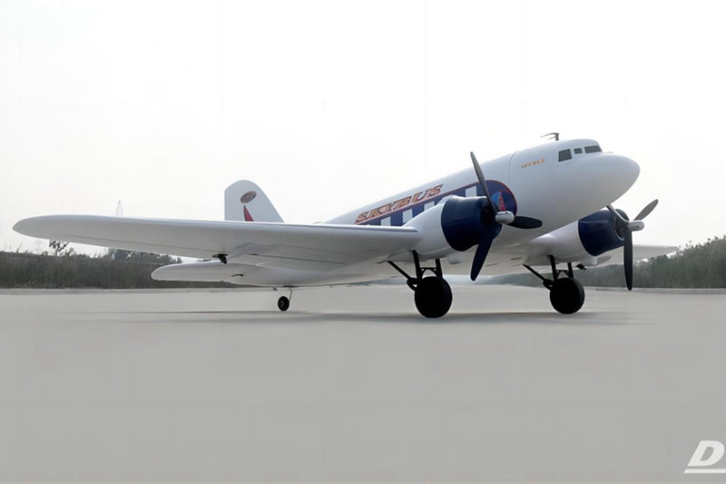 Dynam DC-3 Skybus White RC Warbird 1.5m Wingspan