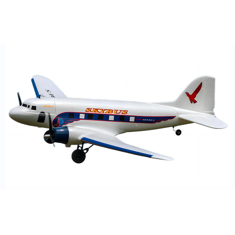 Dynam DC-3 Skybus White RC Warbird 1.5m Wingspan