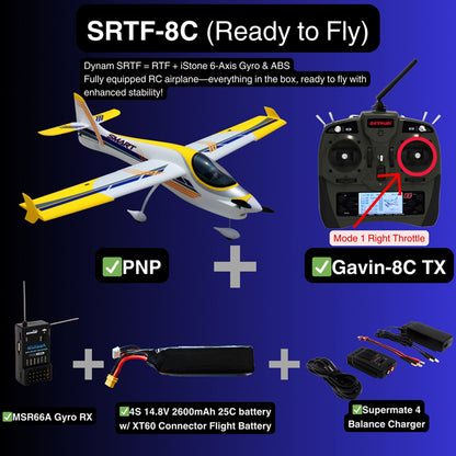 Dynam 1.5m Smart 3D Trainer V2 4S RC 3D Foam Aerobatic Sport Plane