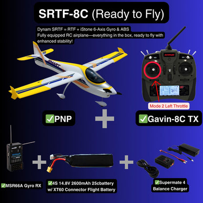 Dynam 1.5m Smart 3D Trainer V2 4S RC 3D Foam Aerobatic Sport Plane