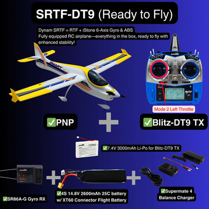 Dynam 1.5m Smart 3D Trainer V2 4S RC 3D Foam Aerobatic Sport Plane