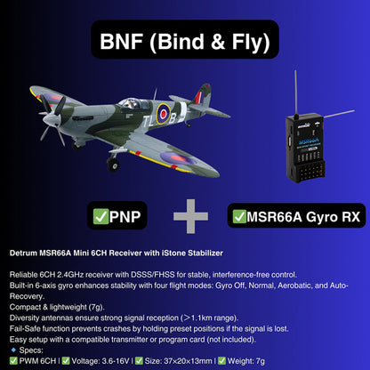 Dynam 1.2m Supermarine Spitfire MK.VB 4S RC Warbird Seaplane w/ Flaps