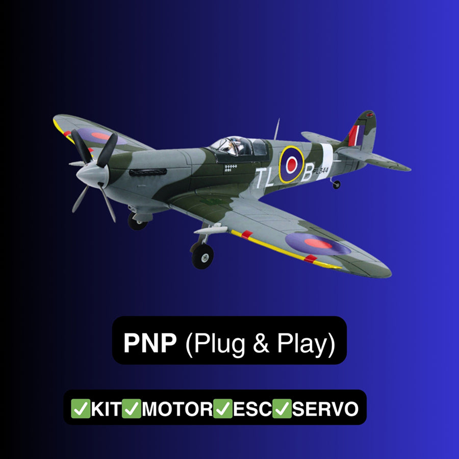 Dynam 1.2m Supermarine Spitfire V3 RC Warbird w/ Flaps