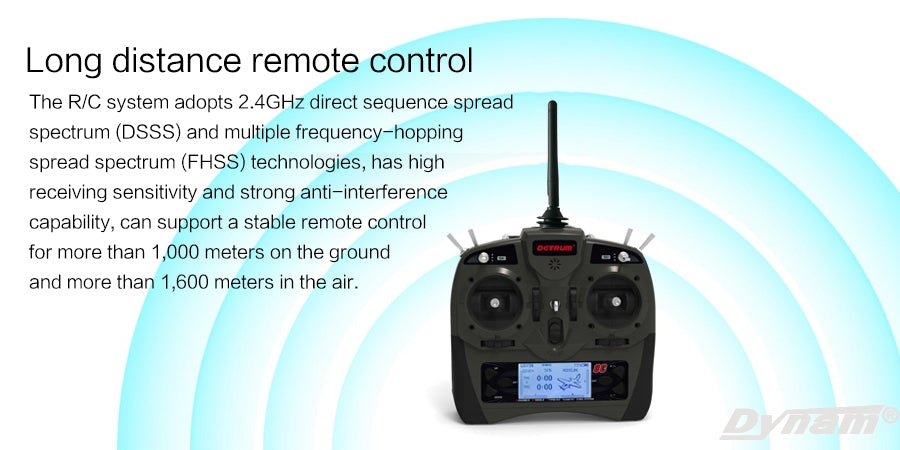 Detrum GAVIN-8C 8CH RC Transmitter w/ SR86A-G GPS Autopilot Telemetry Receiver
