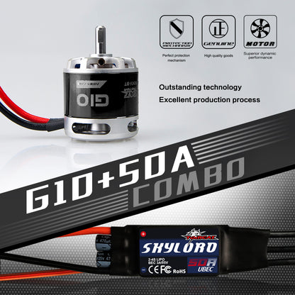 TomCat G10 3514-1150KV Motor w/ Skylord 50A ESC Combo Set