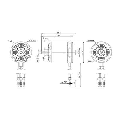 TomCat G601  5030-400KV Outrunner Motor for (60 Glow) Balsa EP Airplane