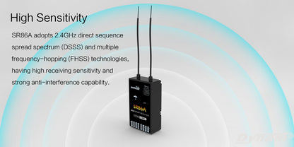 Detrum SR86A 8CH 2.4Ghz Receiver with iStone 6-Axis Gyro Stabilizer w/ ABS System
