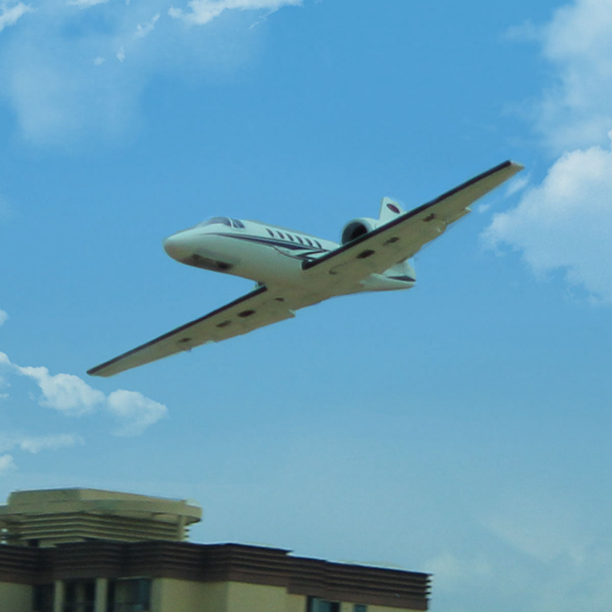 🌟🎉  Upgraded! Pre-Order Dynam Cessna 550 Turbo Jet V3 White 4S Twin 64mm RC EDF Jet w/ Flaps