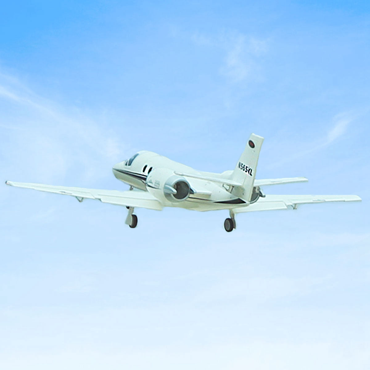 🌟🎉  Upgraded! Pre-Order Dynam Cessna 550 Turbo Jet V3 White 4S Twin 64mm RC EDF Jet w/ Flaps