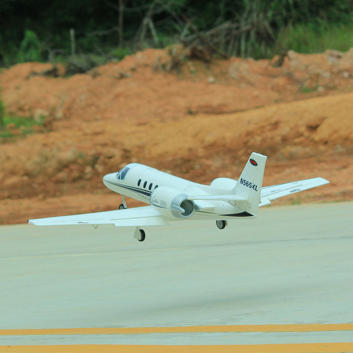 🌟🎉  Upgraded! Pre-Order Dynam Cessna 550 Turbo Jet V3 White 4S Twin 64mm RC EDF Jet w/ Flaps